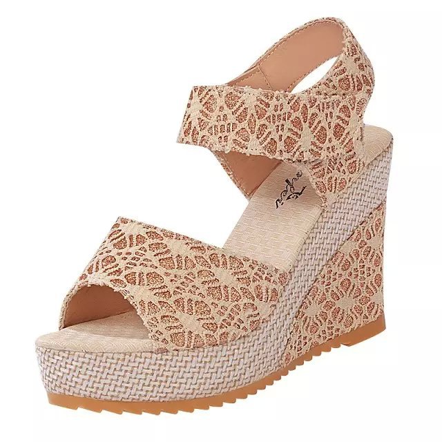 ELORA klittenband sleehak sandalen