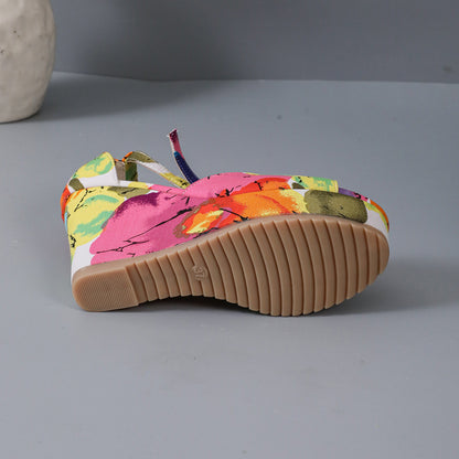 HANA Color Pop Wedge Sandals