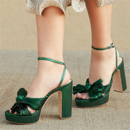 LUCIA Bow Platform Heels