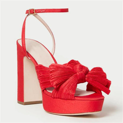 LUCIA Bow Platform Heels