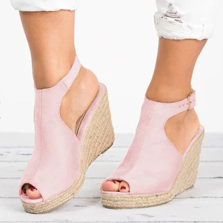 ELORIA Suede Wedge Sandals