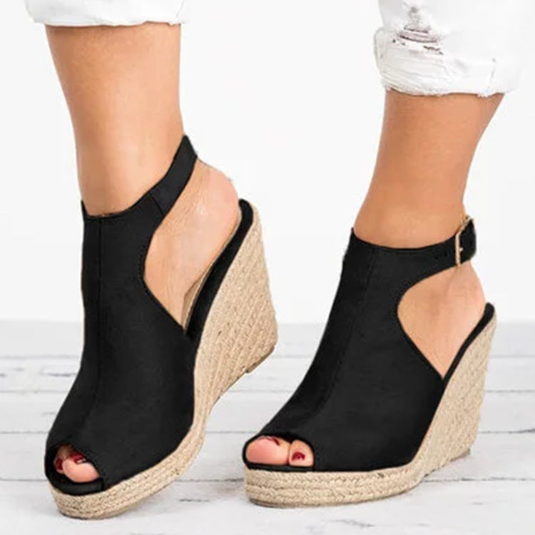 ELORIA Suede Wedge Sandals