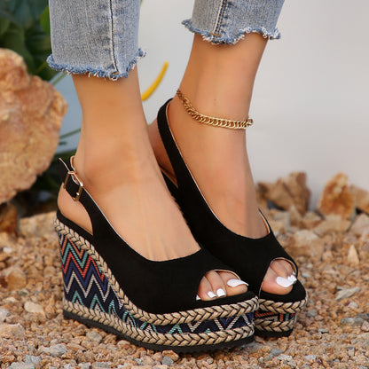 ALESSIA Roman Wedge Sandals