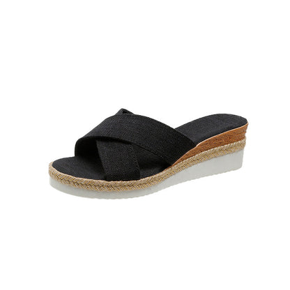 SERENA Hemp Wedge Sandals
