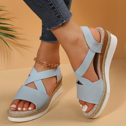 KYRA Gladiator Wedge Sandals