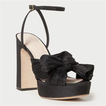 LUCIA Bow Platform Heels