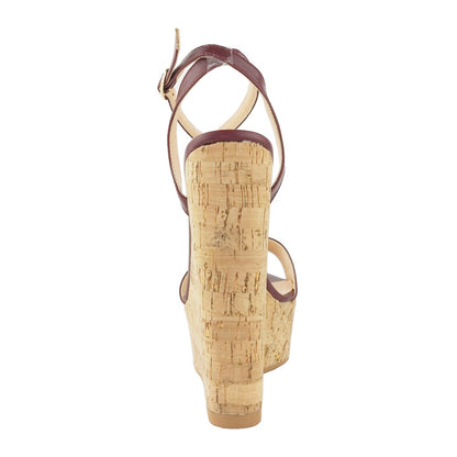 LIVANA Wood Wedge Sandals
