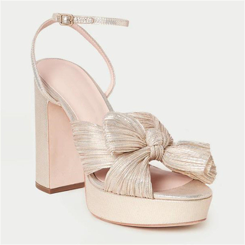 LUCIA Bow Platform Heels