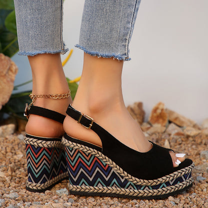 ALESSIA Roman Wedge Sandals