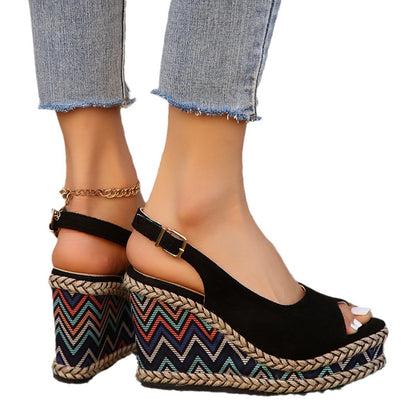 ALESSIA Roman Wedge Sandals