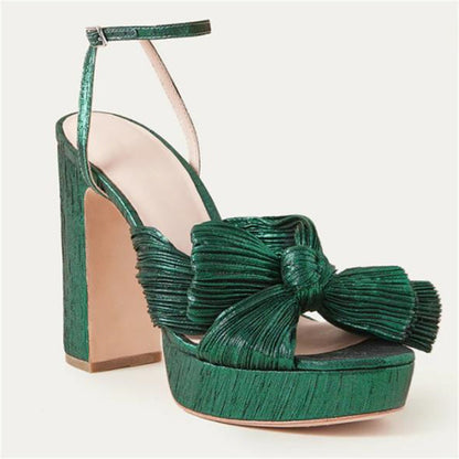 LUCIA Bow Platform Heels