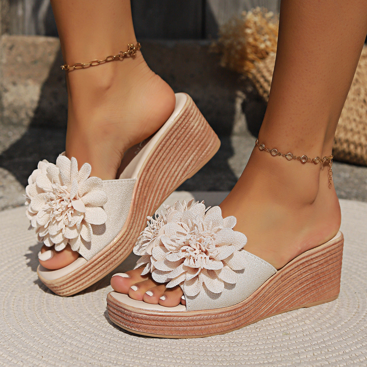 FLORA Wedge Comfort Sandals