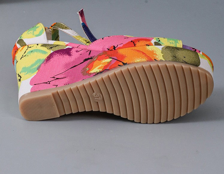 HANA Color Pop Wedge Sandals