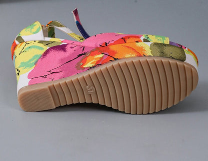 HANA Color Pop Wedge Sandals