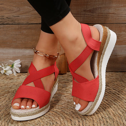 KYRA Gladiator Wedge Sandals