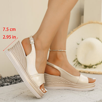 VARELLE Platform Wedge Sandals