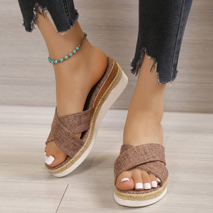 SERENA Hemp Wedge Sandals
