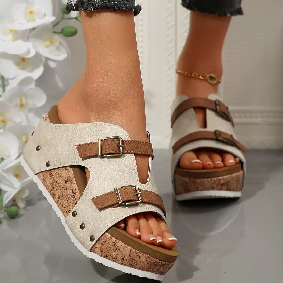 SERENA Open-Toe Comfort Sandals