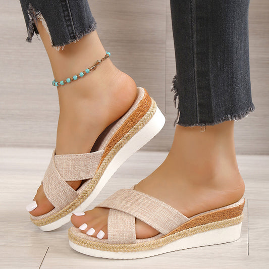 SERENA Hemp Wedge Sandals