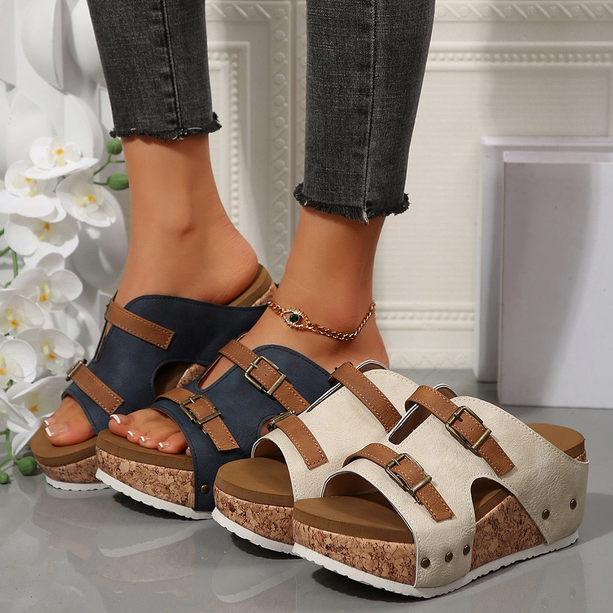 SERENA Open-Toe Comfort Sandals