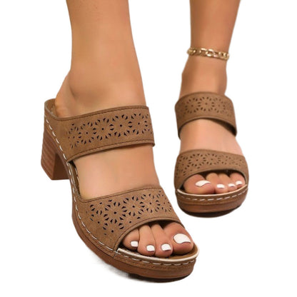 SELENA Lichtgewicht Sandalen met Knoopsluiting