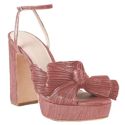 LUCIA Bow Platform Heels