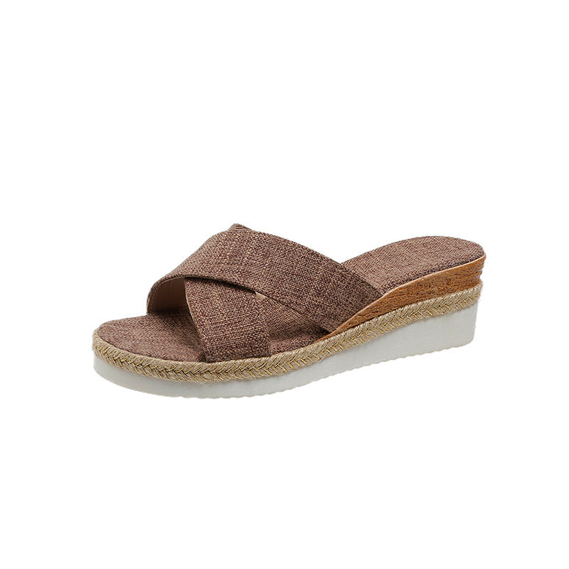 SERENA Hemp Wedge Sandals