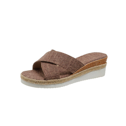 SERENA Hemp Wedge Sandals