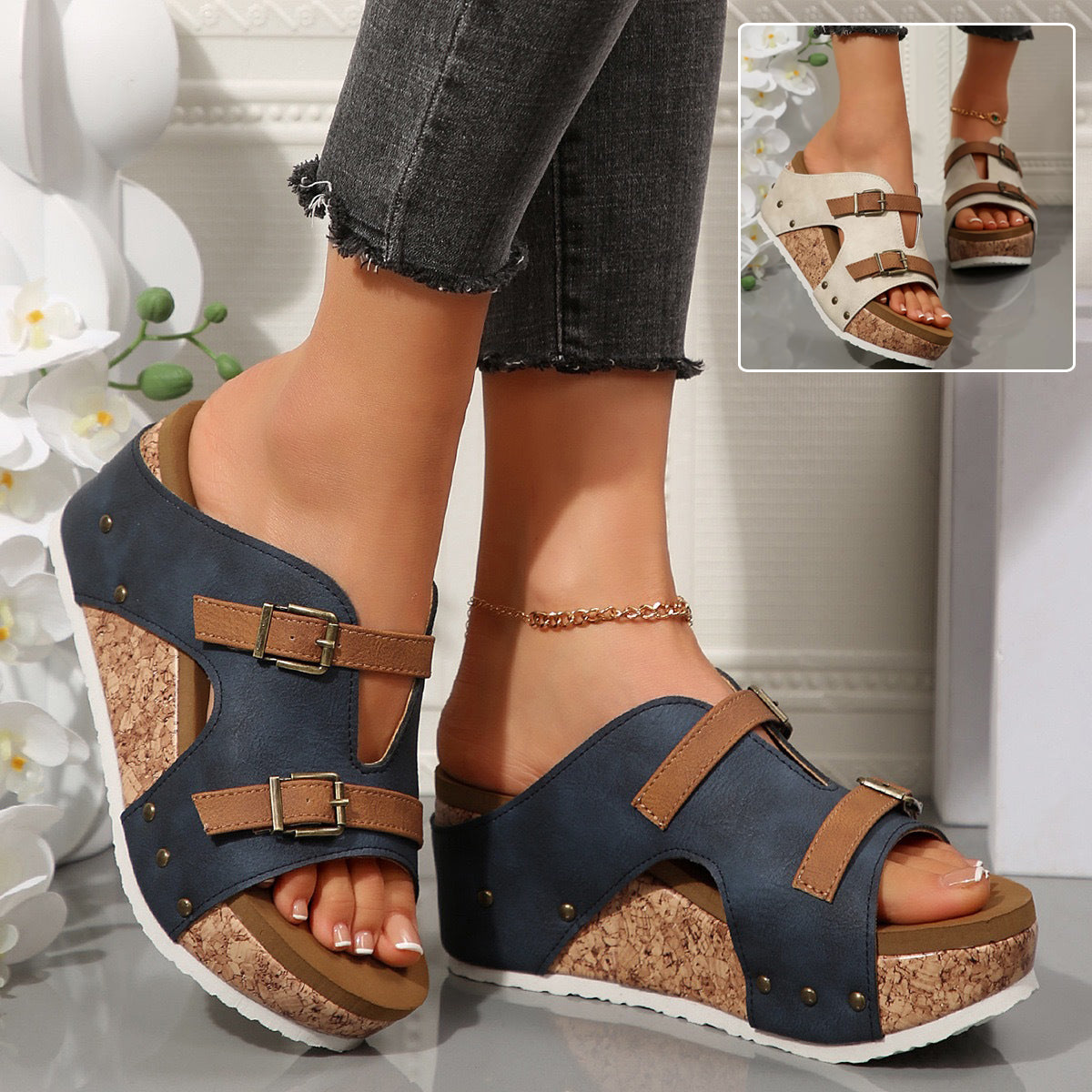 SERENA Open-Toe Comfort Sandals