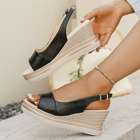 VARELLE Platform Wedge Sandals