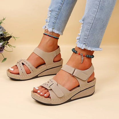 LYRA Laser Wedge Sandals