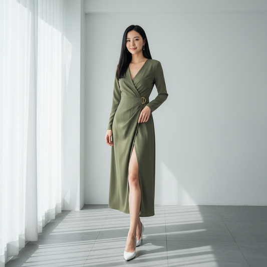 LINH Hooded Maxi Dress